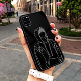 Boy Line Art Series - HQ Ultra Shine Premium Glass Phone Case All Models