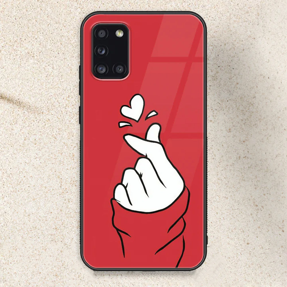 Finger Heart BTS - HQ Ultra Shine Premium Glass Phone Case All Models