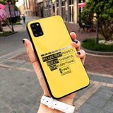 Yellow Background Quotes Series Premium Glass Phone Case All Models