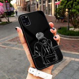 Boy Line Art Series - HQ Ultra Shine Premium Glass Phone Case All Models