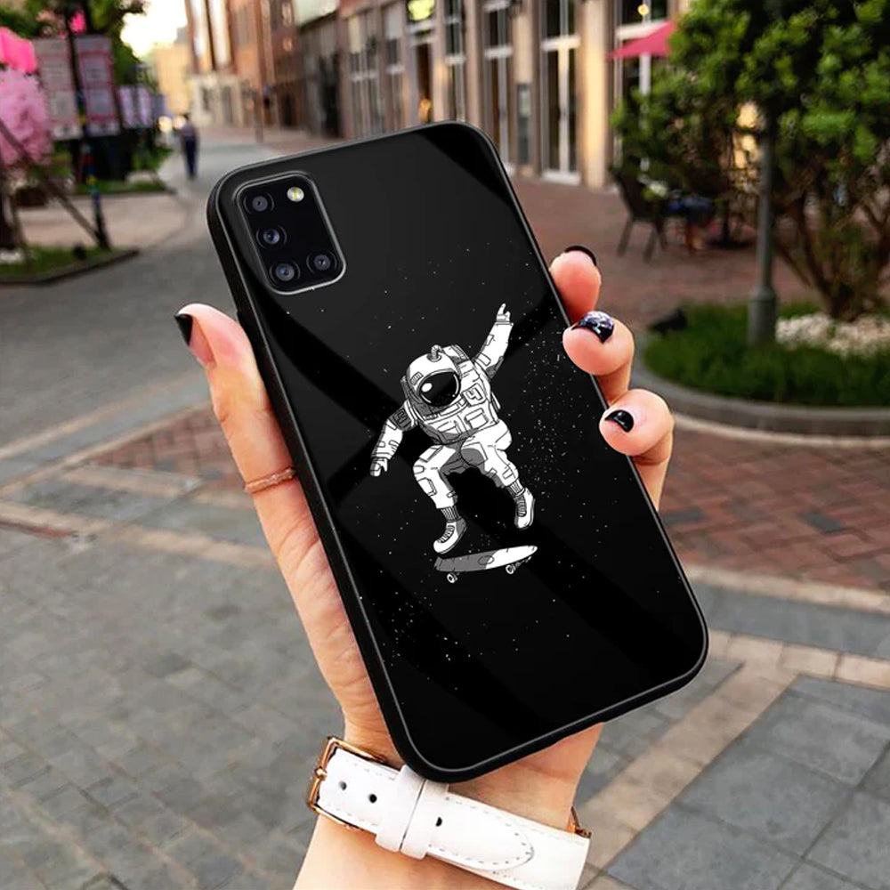 Space Astronaut Premium Glass Phone Case All Models