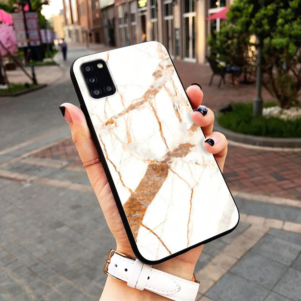 White Marble Trending Designs Premium Glass Case All Models