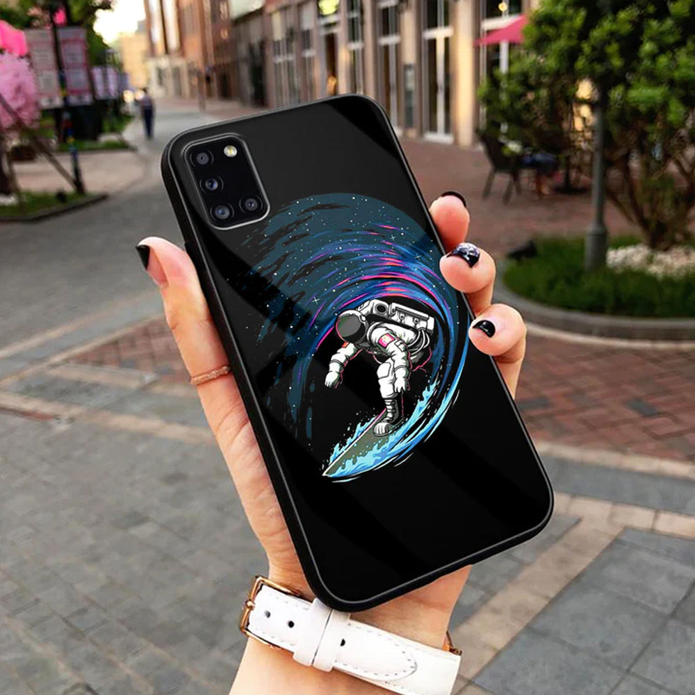 Space Astronaut Premium Glass Phone Case All Models