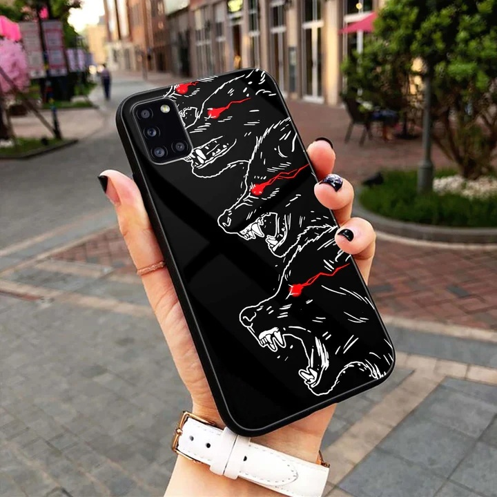 Black Art Series Premium Glass Phone Case All Models