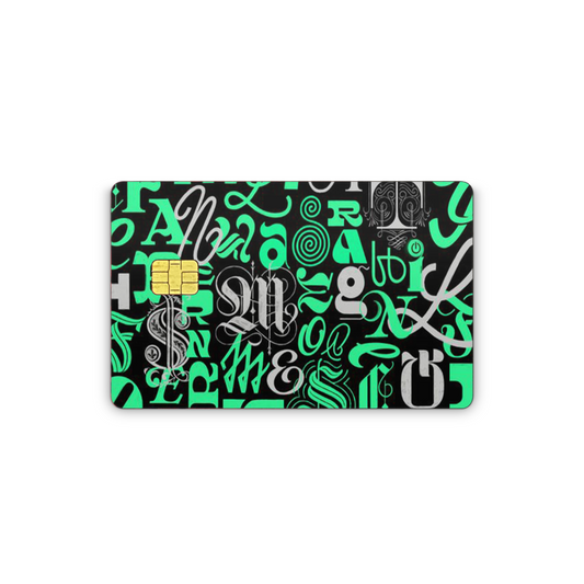 Alphabet Color Ful Card Skin