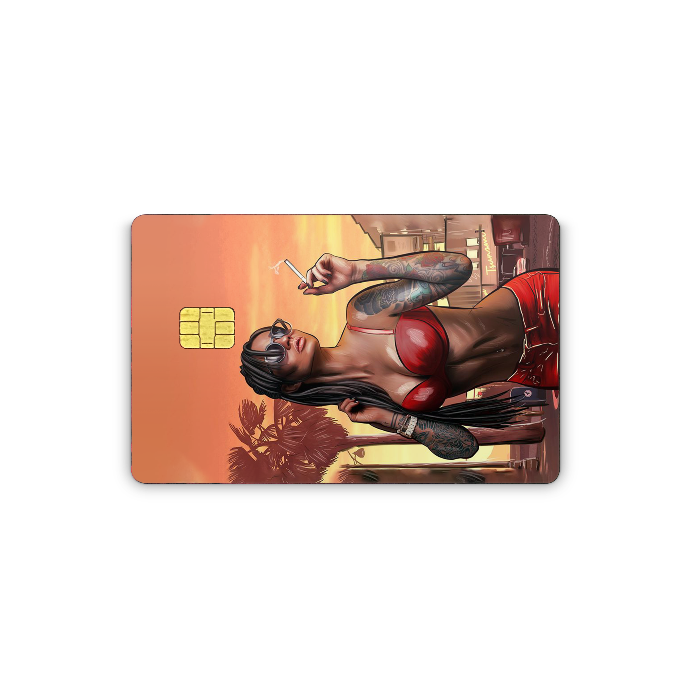 Smoky Girl Card Skin