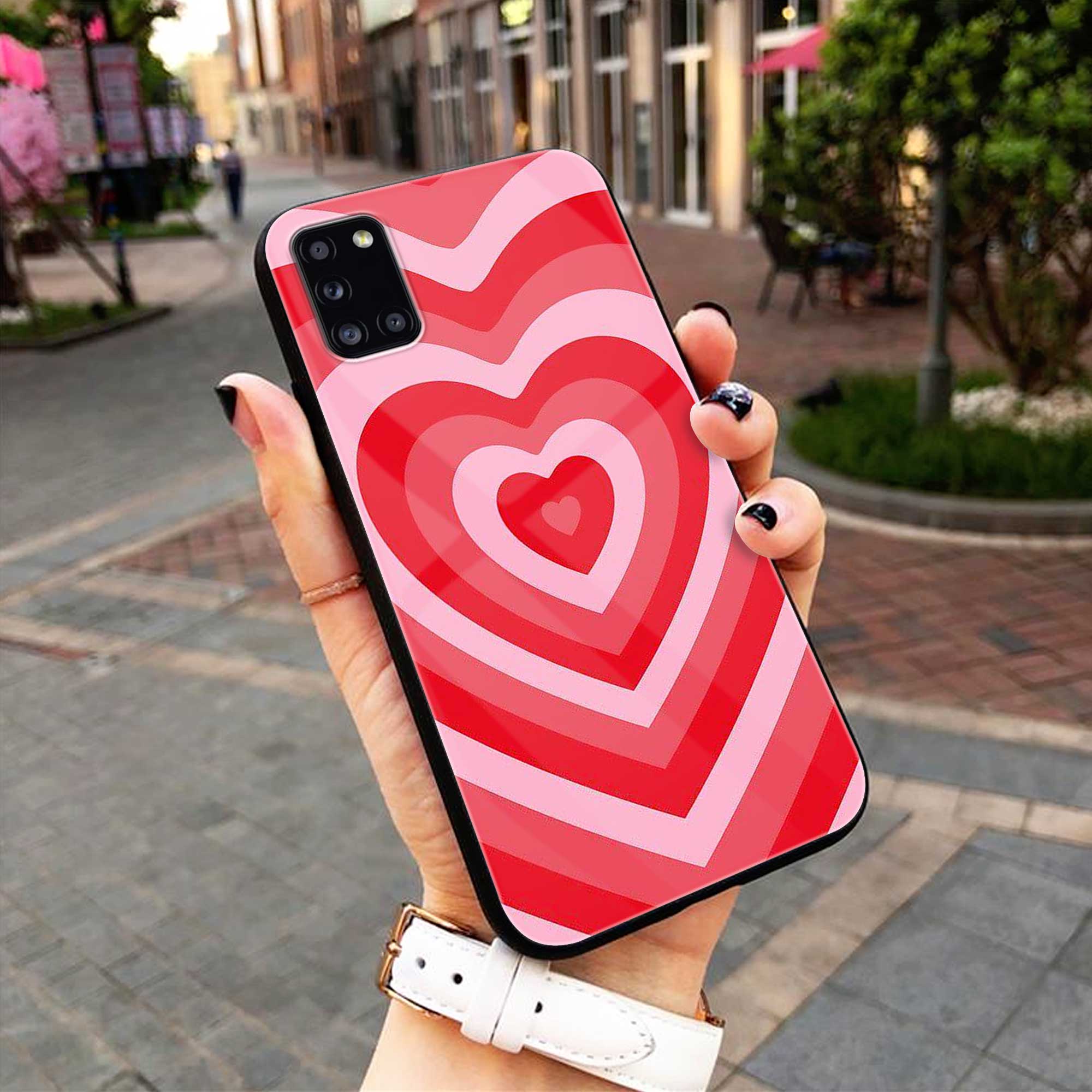 Heart Trending Designs Premium Glass Case All Models