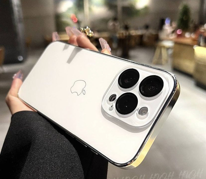 Luxury Logo Glass Case With Lens