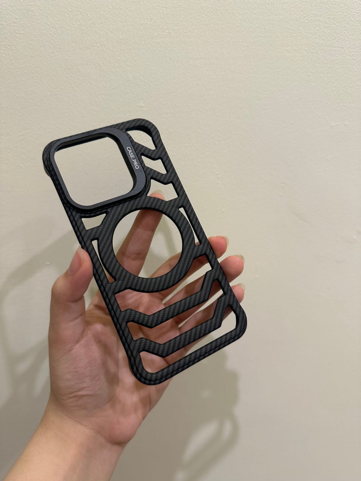 Carbon Fibar Pattern Camera Stand case