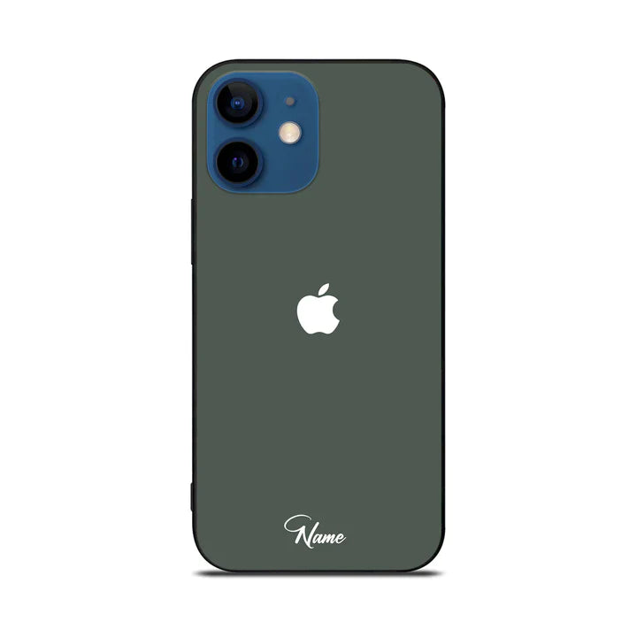 Custom Name Design Premium Glass Case For All iPhone Models