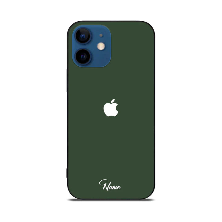 Custom Name Design Premium Glass Case For All iPhone Models