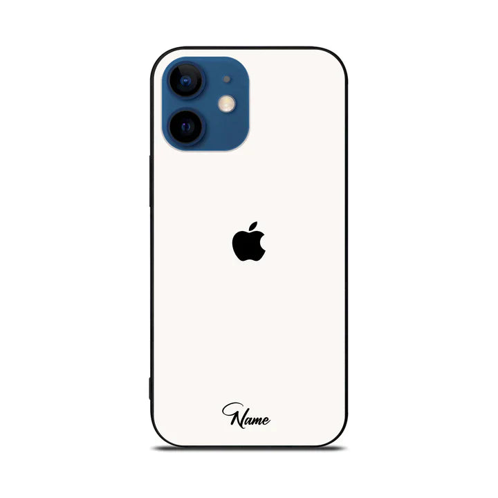 Custom Name Design Premium Glass Case For All iPhone Models