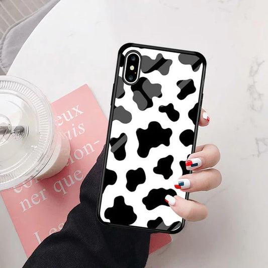 Moo Moo Pattern Premium Glass Case All Models