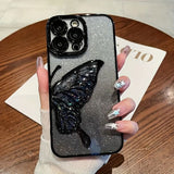 Butterfly glitter case