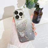 Butterfly glitter case