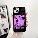 Strong Girl Design Premium Glass Case All Models